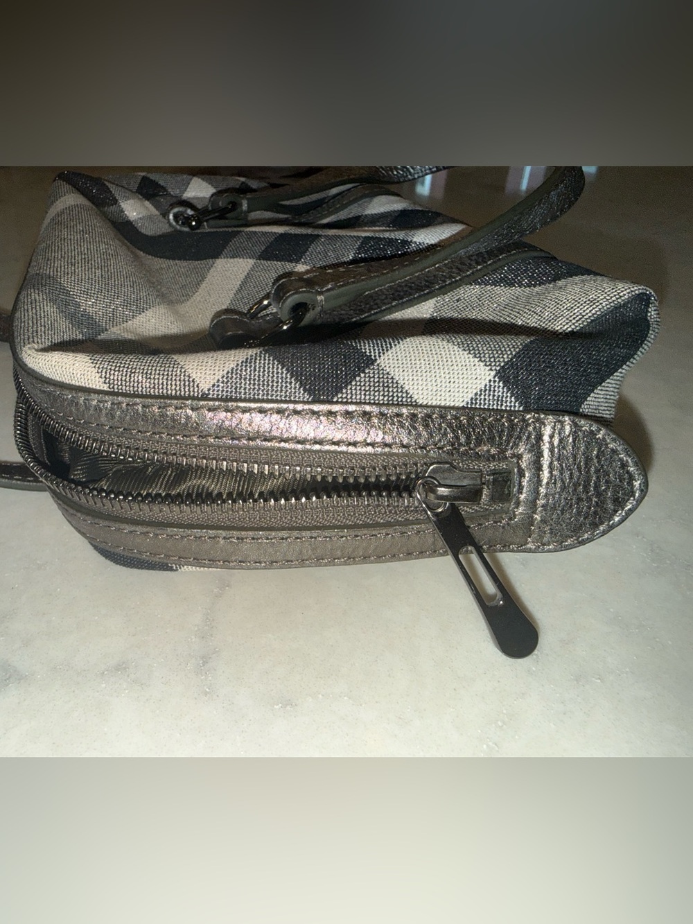 Burberry Shimmer Plaid Mini Handbag- rare/perfect condition!! No wear- - Picture 5 of 10
